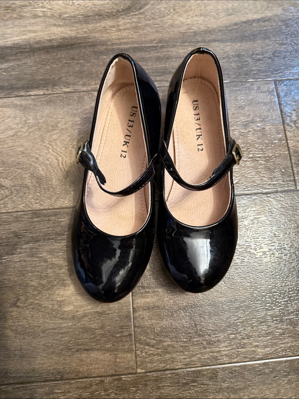 Girls Black Patent Mary Jane Dress Shoes
